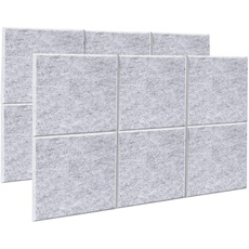 Akustik Panel, AGPtEK 12er Pack Akustische Absorptionsplatten 30,5x30,5x1 cm Schallschutzpaneele, Hohe Dichte Schallabsorbierende Akustik Panels für Haus & Büro, Wanddekor & Akustische Behandlung