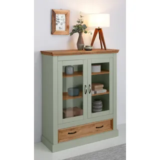 OTTO home Vitrine Selma Highboard 100 x 38 x 120 cm Grün