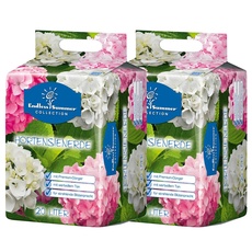Floragard Endless Summer Hortensienerde rosa/weiß 2x20 L • zum Pflanzen und Umtopfen • für Beet- und Kübelbepflanzung • für weiße, rosa und pinke Hortensien • mit Tongranulat • 40 L