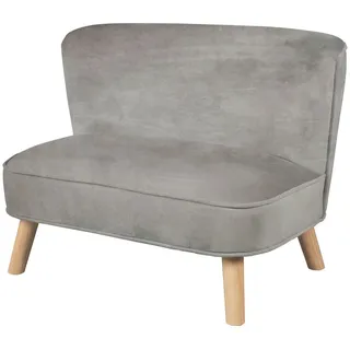 roba Kindersofa Lil Sofa 70 x 48 x 50 cm Holz grau weiß