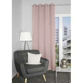 HOMEbasics Home Basics Vorhang »ATLANTIK« Ösen 1 Stk. tlg. Ösenschal Uni ATLANTIK, rosa