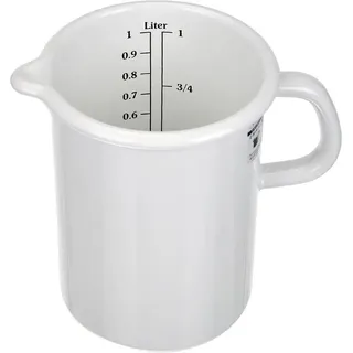 RIESS Küchenmaß Ø10cm 1L Weiss Emaille,