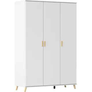 rauch Kleiderschrank »Ottos Choice Skandi Kinderzimmer Bestseller Schlafzimmerschrank FALUN« Breite 92/137/182, Höhe 203 cm, im modernen Skandi-Look, Füße/Griffe Eiche massiv MADE IN GERMANY, weiß