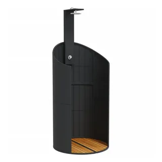 vidaXL Gartendusche Schwarz 100x241,5 cm