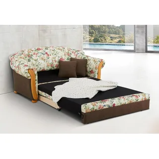 Home Affaire 2-Sitzer »Milano, Schlafsofa im Landhaus-Stil, bequem, Liegefläche 188/124cm« mit Bettfunktion, braun