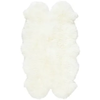 Linea Natura Schaffell , Weiß , Fell , Schaf , Tierform , 110x180 cm , Bsci , platzsparend , Teppiche und Böden, Teppiche, Schaffelle & Kuhfelle