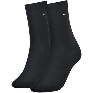 Tommy Hilfiger Damen Socken, Classic, Strümpfe, einfarbig, Vorteilspack Dunkelblau 35-38