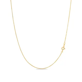 KEZEF Goldkette Damen 18 Karat vergoldet & wasserfest – 925 Sterlingsilber Venezianerkette, feine Gliederkette/Halskette ohne Anhänger, anlauffrei, hypoallergen, 38–76 cm