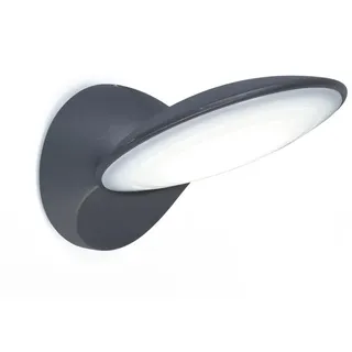 Lutec LED Aussen-Wandlampe Tona 600lm IP44 Anthrazit - Schwarz