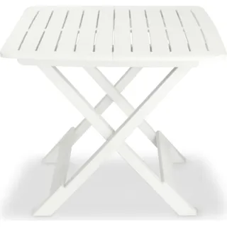 vidaXL 3-tlg. Bistro-Set Klappbar Kunststoff Weiß - Weiß