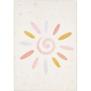 Ben'n'jen Kinderteppich , Creme , Textil , Floral , rechteckig , 140x200 cm , Oeko-Tex® Standard 100 , pflegeleicht , Teppiche und Böden, Teppiche, Kinderteppiche