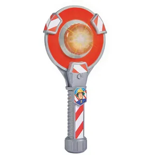 Simba 109252440 - Feuerwehrmann Sam Verkehrskelle, mit Lichtfunktion auf beiden Seiten, 24cm, ab 3 Jahre