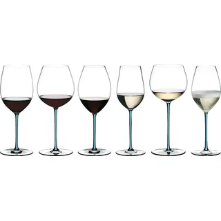 RIEDEL 4900/07T FATTO A MANO Pinot Noir Weinglas - Stiel TÜRKIS - Transparent