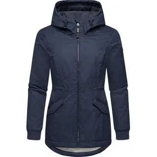 Winterjacke RAGWEAR "Winterjacke Dowey Warm", Damen, Gr. 3XL, blau (navy), Obermaterial: 100% Polyester PES.  Obermaterial: Futter: 100% Polyester PES. 100% Polyester PES., Jacken Winterjacke