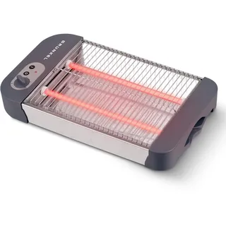 Grunkel - Flat toaster for all types of bread and baked goods with 600 W power, toast timer with 6 levels and crumb tray, model TSP-G2