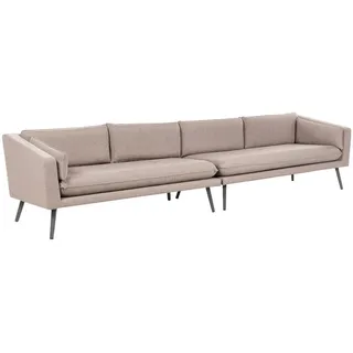 Beliani Gartensofa beige Grau 76x320x70