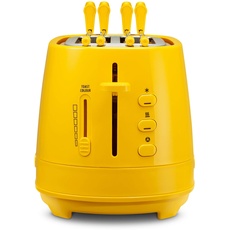 De Longhi CTLAP2203 Toaster mit Zange, 550 Watt. gelb
