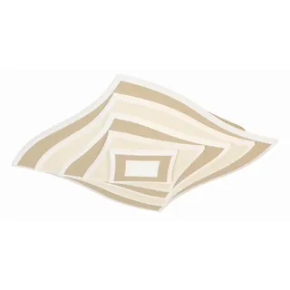 Fischer & Honsel Led-Deckenleuchte, Schwarz, Metall, F, 50x7.6x50 cm - B 50 cm