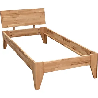 Betten-ABC Massivholzbett Rustica, Kernbuche in Naturoptik, natur geölt, Größe: 90x200 - Braun