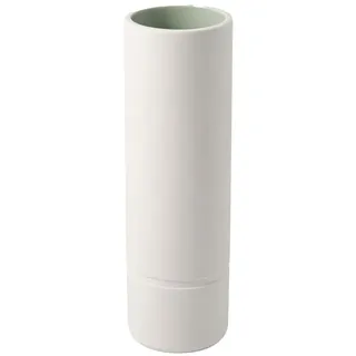 Villeroy & Boch like. by Villeroy & Boch it's my home Vase L mineral, elegante Blumenvase für kunstvolle Gestecke, Premium Porzellan, grün, weiß