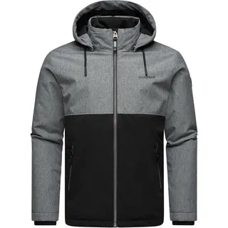 Ragwear Outdoorjacke »Outdoorjacke Roens«, mit Kapuze, Stylische Herren Übergangsjacke mit abnehmbarer Kapuze, grau