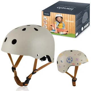 lionelo Schutzhelm für Kinder Beige S