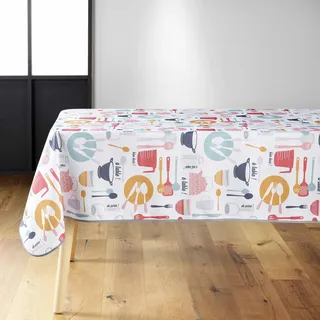 Douceur d'Intérieur Kitchen Tischdecke, rechteckig (140 x 240 cm) bunt, bedrucktes PVC