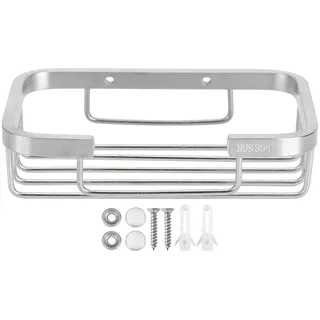 304 Edelstahl Wand Montiert Seife Rack Box Container Organizer Toilette Badezimmer Zubehör - Silber