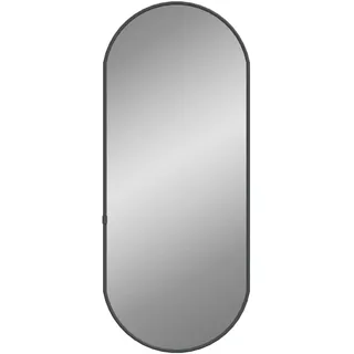 vidaXL Wandspiegel Schwarz 60x25 cm Oval - Schwarz