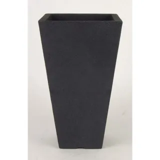 Pflanztopf 24x24x35cm Übertopf Pflanzen Blumengefäß hoch grau anthrazit outdoor