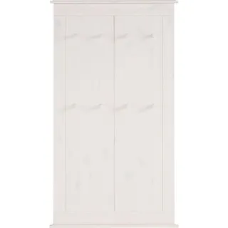 Garderobenpaneel OTTO HOME "Indra", weiß, Massivholz, Garderobenpaneele, Garderobenpaneel, aus massiver Kiefer, FSC, 8 Haken, dezentes Ornament