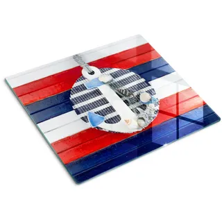 Tulup Glasplatte 60x52 cm Anker , Glas , 60x0.4x52 cm , Küchen, Küchenelektrogeräte, Herde, Herdabdeckplatten