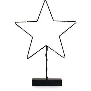 DecoKing LED Deko DecoKing Weihnachten Metall Stern Beleuchtung Luna Star