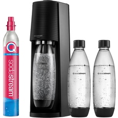 Bild Wassersprudler TERRA Promopack mit CO2-Zylinder und spülmaschinenfeste Kunststoff-Flasche, Schwarz, Höhe 44cm