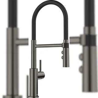 Blanco Catris-S Flexo Einhebelmischer satin dark steel