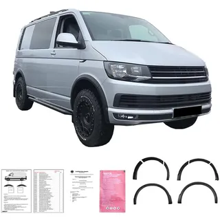 am carparts gmbh & co kg Radlaufschutz Radlaufleisten kompatibel mit VW Transporter T6 2015 2019 8 Tlg mit ABE