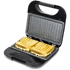 Cecotec Toast Grillfläche.Sandwichmaker mit Antihaftbeschichtung, Kapazität für 2 Sandwiches, Grillfläche, Cold Touch-Griff, Cable Retriever, 750 W.