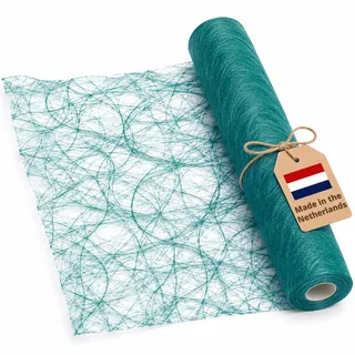 DecoHomeTextil Deco Netz Tischläufer Türkis 30 cm x 5 Meter