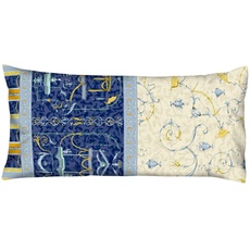 Bild von OPLONTIS Kissenhülle zu Bettwäsche aus 100% Baumwollsatin in der Farbe Blau v.9, Maße: 40x80 cm