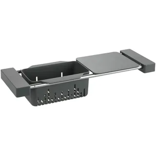 Wenko Cami Spülbecken-Organizer 43,5-77,5 x 8 x 14 cm grau