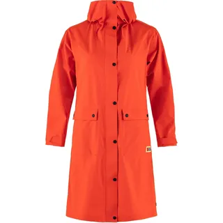 Fjällräven Damen Vardag Rain Parka, Flame Orange, L