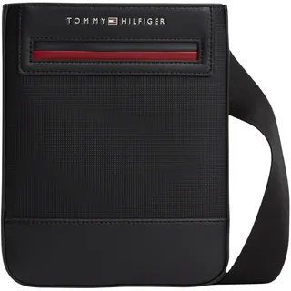 Tommy Hilfiger Herren Crossbody Bag Tasche Foundation Mini mit Reißverschluss, Schwarz (Black), Einheitsgröße