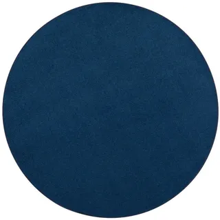 Snapstyle Joy Veloursteppich Ø 133 cm Blau