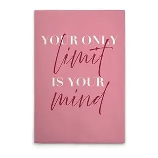 A.S. Création Leinwandbild Your Only Limit is Your Mind - Wandbild in Rosa, Rot - 50 x 75 cm - DD133078