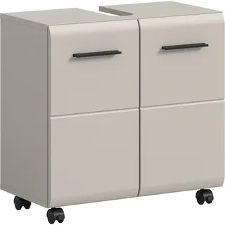 WELLTIME "FLORENZ, Waschbeckenunterschrank mit Rollen, hochwertige MDF-Front", 1 Stk. tlg. Waschbeckenunterschrank, WBU, Unterschrank, Bad, Badezimmer,