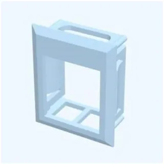 Belden Color frame for keystone blue