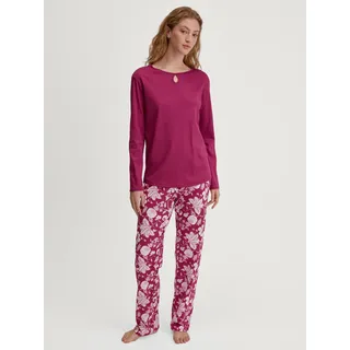 CALIDA Schlafanzug »Sweet Dreams« 2 tlg. lockere Passform, Rundhals, Interlock-Qualität, Langarm, weich, pink