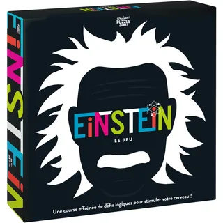 prof puzzle Professor Puzzle, Einstein, das Spiel – Gesellschaftsspiel für alle IQ – 9 Kategorien – von 2 bis 10 Spielern – Bekämpfen Sie Sich im Team und seien Sie die Ersten, die antworten, um wichtige Räume