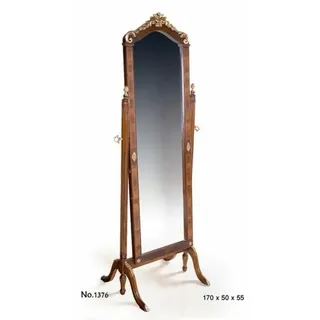 Casa Padrino Barock Standspiegel in Braun und Gold - 55 x 50 x H. 170 cm - r Spiegel im Antik Stil - Braun