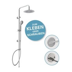 Eisl Überkopfbrause-Set, chromfarben, Ø: 24 cm - braun